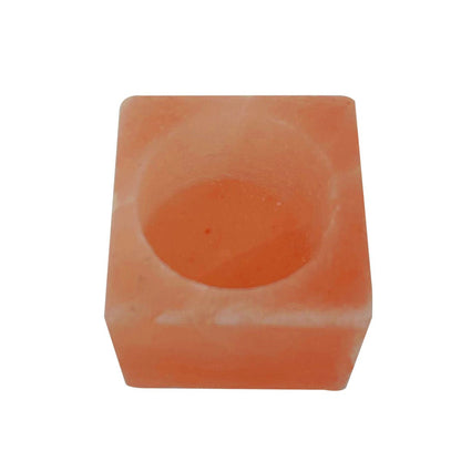 Himalayan Pink Salt Tea Light Holder by Pride of India – Salt Candle Holder – Room Décor Item – Great for Creating an Ambiance – Ideal for Home & Spa Uses – Natural Shape - Cheapnfast