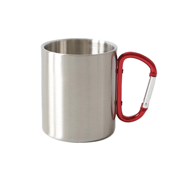 Stainless Steel Double Wall Carabiner Mug 10oz - Cheapnfast